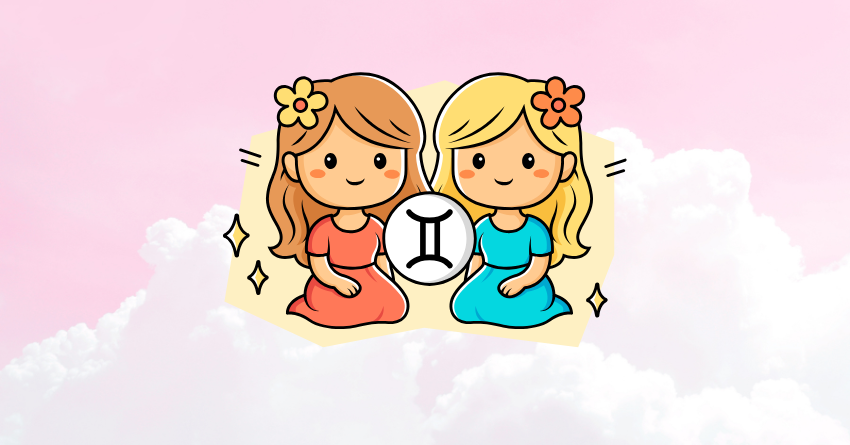 Gemini zodiac sign illustration for "No One Makes Gemini Happier Than These Zodiac Signs"
